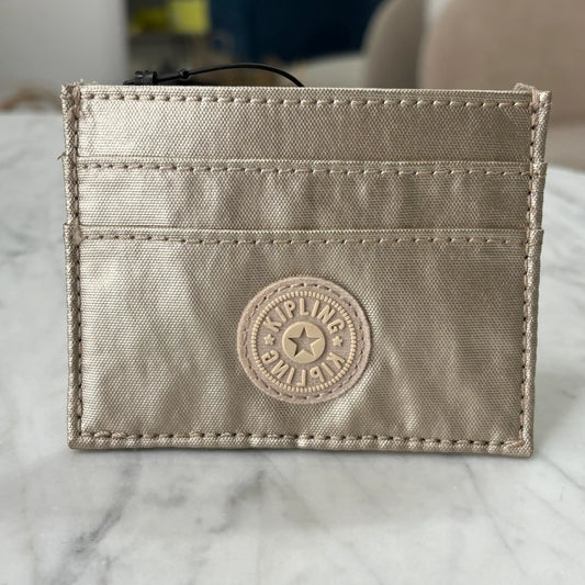 TARJETERO KIPLING DARIA STARRY GOLD METALLIC