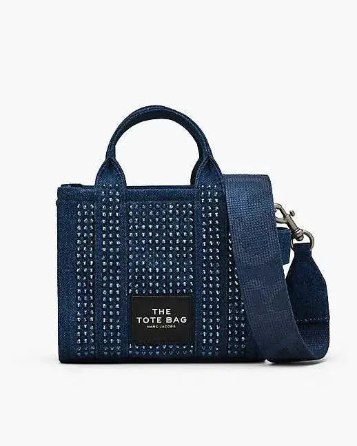 Crossbody Tote mini Marc Jacobs con cristales Denim