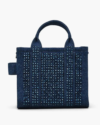 Crossbody Tote mini Marc Jacobs con cristales Denim