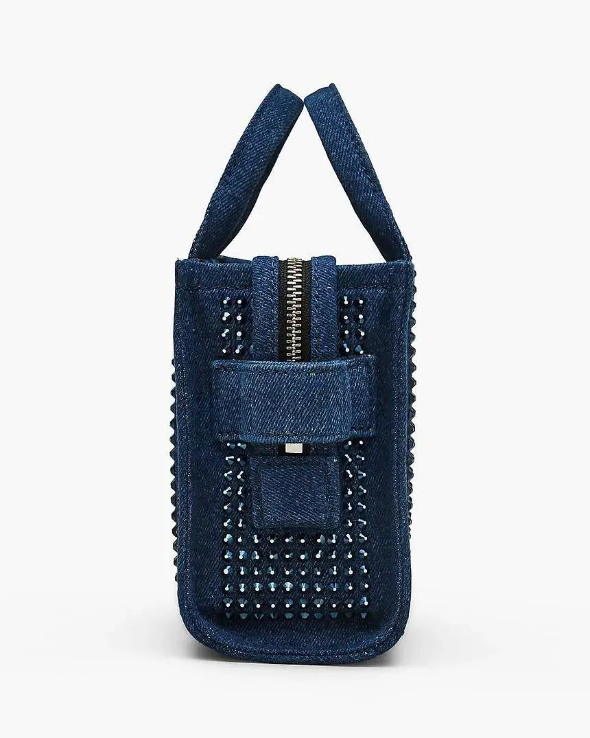 Crossbody Tote mini Marc Jacobs con cristales Denim
