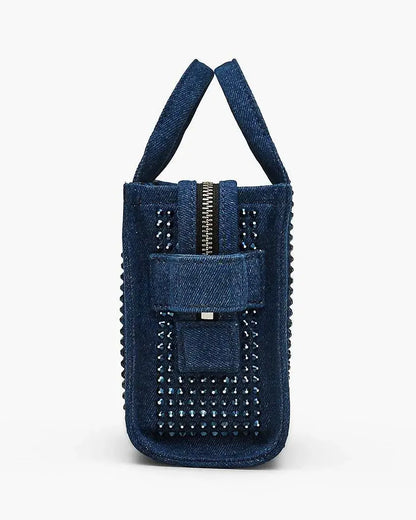 Crossbody Tote mini Marc Jacobs con cristales Denim