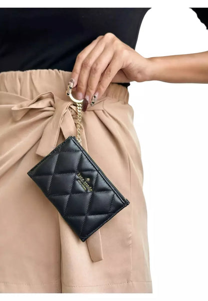 TARJETRO MONEDERO KATE SPADE SMOOTH QUILTED