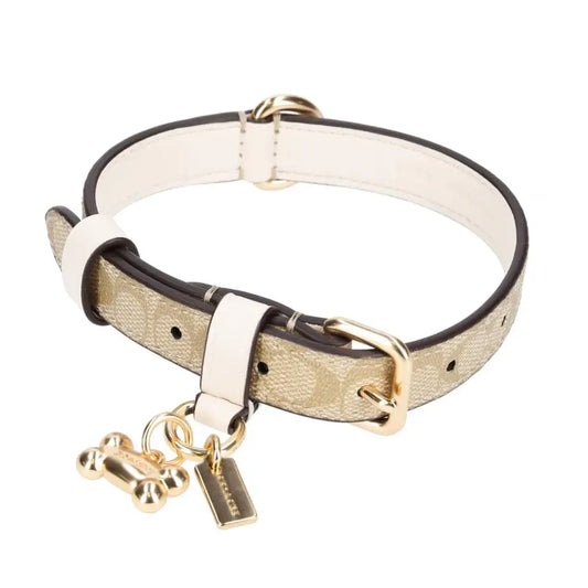 COLLAR COACH PARA MASCOTAS SMALL CUERO
