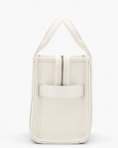 THE LEATHER SMALL TOTE BAG WHITE COTTON MARC JACOBS
