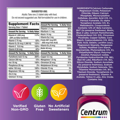 Centrum Women: tabla nutricional, ingredientes y modo de uso