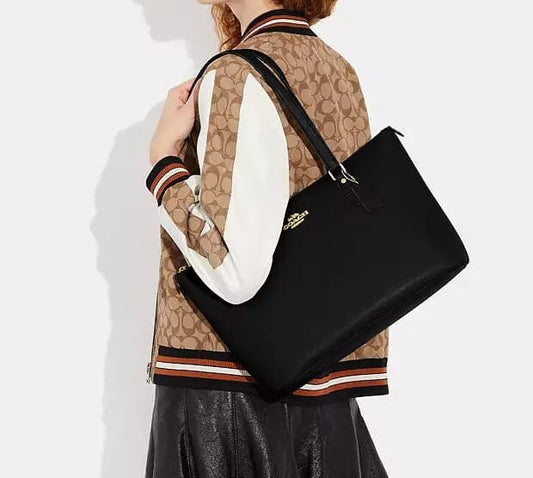 TOTE COACH BLACK
