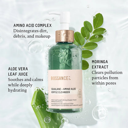 JABON FACIAL BIOSSANCE SQUALANE + AMINI ALOE GENTLE CLEANSER 50 ML