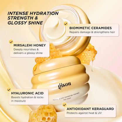 CREMA HIDRATANTE CAPILAR GISOU 75 ML CON CERAMIDAS Y MIEL